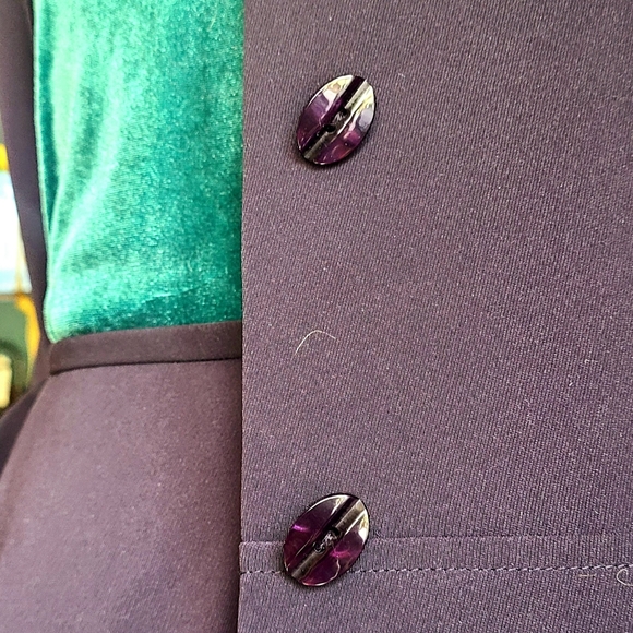 Kasper vintage petite purple 2 piece skirt and blazer - Picture 6 of 7